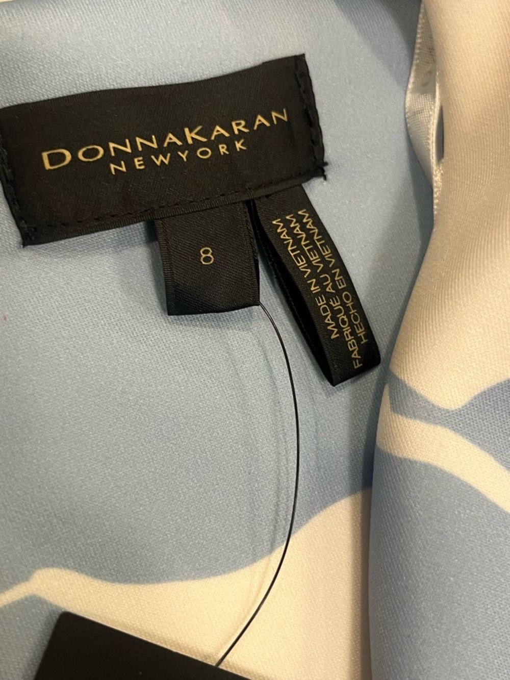 Donna Karan New York Center Ruched Floral Dress NWT Size 8 - Picture 14 of 15